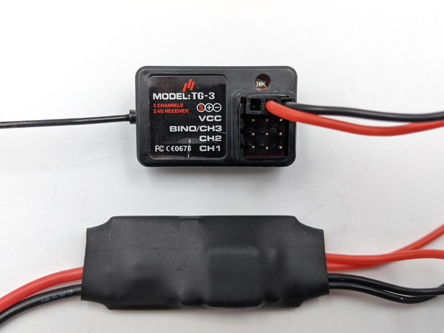 Supplying power to the receiver.