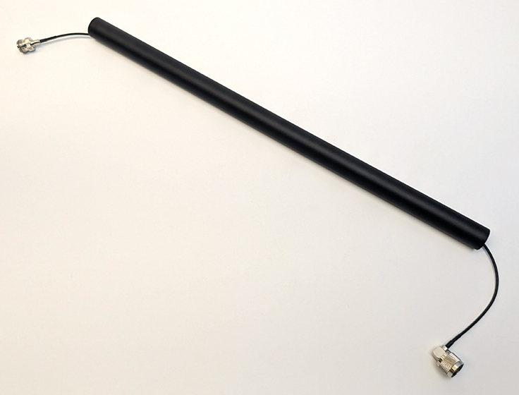 The straight connector is shown at the top and the angled connector at the bottom